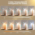 3 Modes,10 Dimmable, LED Wall Mounted Bedside Reading Light, Color Brightness USB Charging Port, Adhesive Wall Lamp