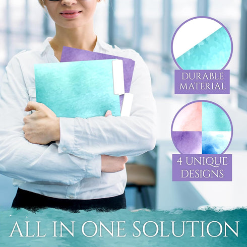 Decorative File Folders for Organizing Documents with Style