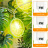Vibrant Lime Slice LED String Lights for Outdoor Decor