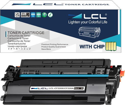 LCL Compatible Toner Cartridge Replacement for HP 26A 26X, 9000 Pages, 1-Pack (Black)