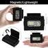 6 1Pack-Black Clip on Running Lights,Rechargeable Night Light with Strong Magnet Reflective, LED Running Lights