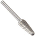 Drill America SL-4 Carbide Burr/Rotary File Cone Double Cut for Die Grinder 1/2" Dia. x 1 1/8" Cut Length