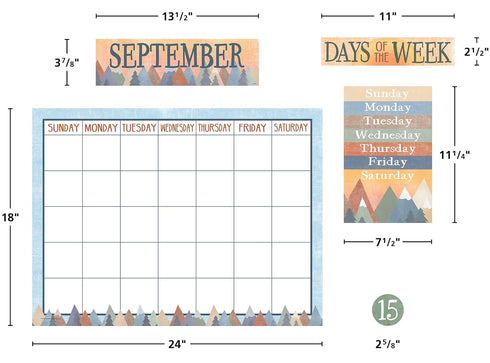 Teacher Created Resources Moving Mountains Calendar Bulletin Board for Classroom Use