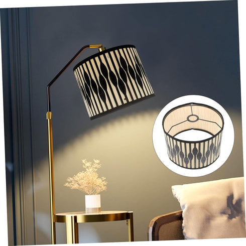 Rattan Lamp Shade Fabric Assembly Required Lampshade: Table Bedside Floor Lamp Fabric Drum Lampshade Classic Geometric