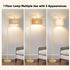 3 Dimmable Bulb, PARTPHONER Gold Floor Lamp for Living Room, Farmhouse Tall Lamp with Color Temperatures Remote & Boho