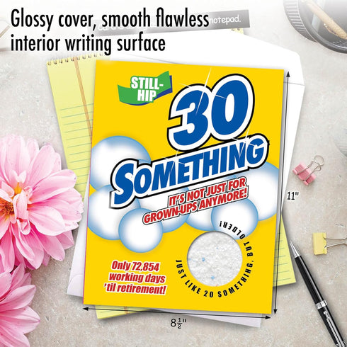 Large 30th Happy Birthday Card NobleWorks (8.5 x 11 Inch) - Funny 30 Year Milestone Bday Congrats, Jumbo Card J5176