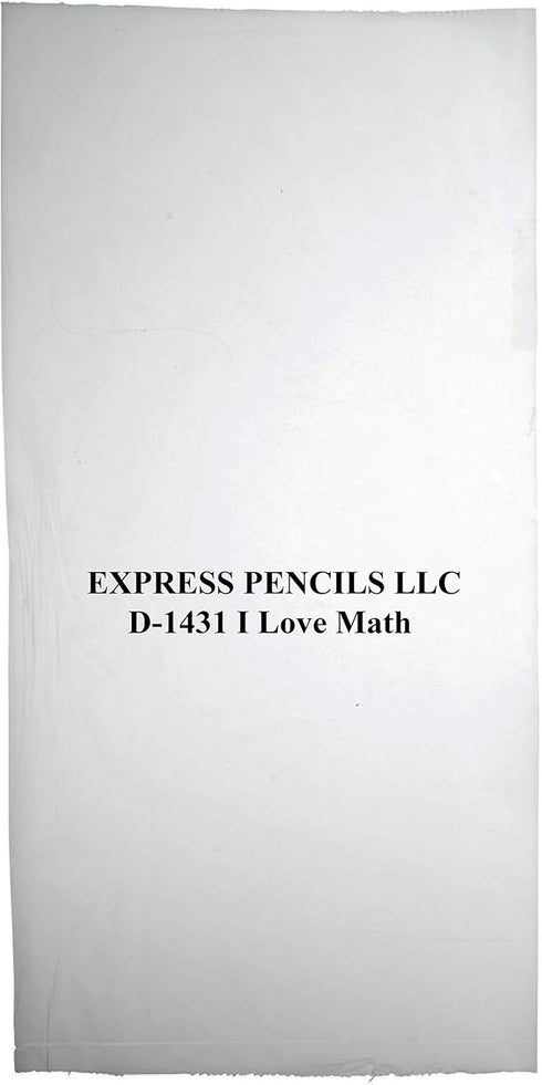 Express Pencils D1431 I Love Math: 36 Qty Package of School Pencils