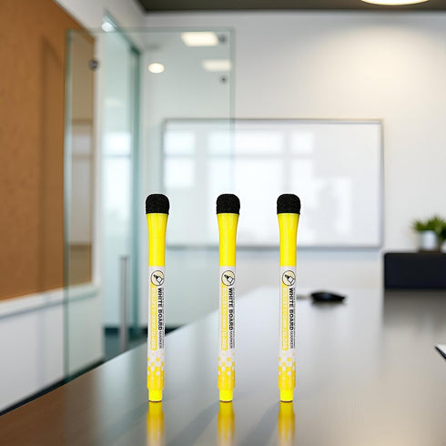 Mozff 3 Pcs Magnetic Whiteboard Pen Writing Drawing Erasable Board Marker Office Supplies Erasable Whiteboard Pen Dry