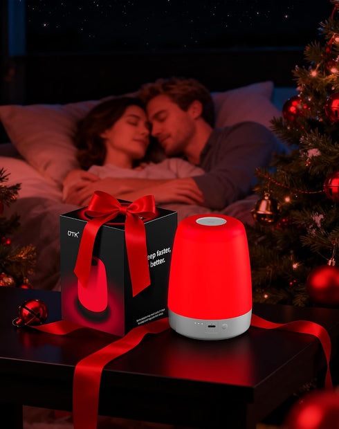 Generic 670nm 2 3 2H Red Light Night Light for Bedroom - Sleep-Enhancing Lamp, Color Mode, Brightness Level, Touch