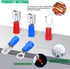 Twidec 300PCS 16 Types Spade Crimp Connectors, Male and Female Connector Kit with Wire Crimper Tool