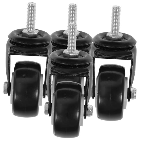 Sosoport 4pcs 2-Inch Heavy Duty Caster Wheels Brake M8 Threaded Stem for