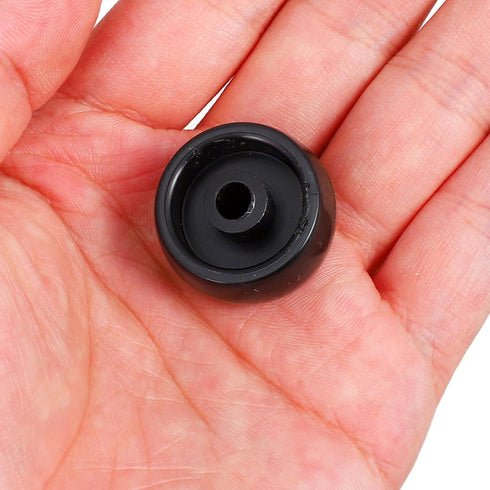 HOODANCOS 1 Inch 10pcs Commercial Plastic Caster Wheels Replacement Rolling Cart Wheels for Shopping Trolleys