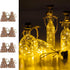 Solar Wine Bottle Lights Outdoor, 20 LED Cork Lights for Wine Bottles