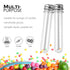 30 Pack 45 ML Plastic Test Tubes with Caps, Clear Bath Salt Tubes, Gumball Candy Container, Candy Storage Vials for Party Favors Science Experiment Home Décor(25x140mm)