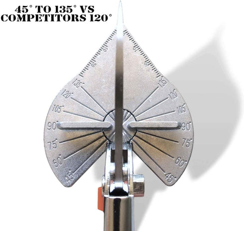 Multi Angle Miter Cutter | Hand Scissors Multipurpose Tool | + Spare Blade | 45-135 Degree Cutting | Stainless Steel,