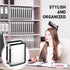 Teling 4 Pcs 2 Inch Zipper Binder with 3 Ring, Refillable Clear Plastic File Organizer for School Work, 13.2 x 10 Inch