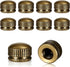 Jxiwfvl 10PCS Lamp Screw Cap Bronze M5 Screw Caps for Light Fixture Ceiling