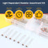 Hilitchi 210Pcs LDR 5mm Light Dependent Resistor Sensor, Photoconductive Resistance 5506, 5516, 5528, 5537