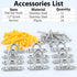 12 Pcs Pad Eye Hooks, 1.8 inches Stainless Steel Screw Hooks, Plant Hangers with Screws Anchors for String Lights
