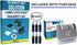 Vantamo Identity Theft Protection Roller Stamp, Wide Confidential Stamp with 6 Ink Refill, Classy Gray Security Stamp
