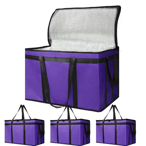 Bodaon 4-Pack Cooler Insulated Food Delivery Bag, Rideshare Delivery Bag, XXX-Large Thermal