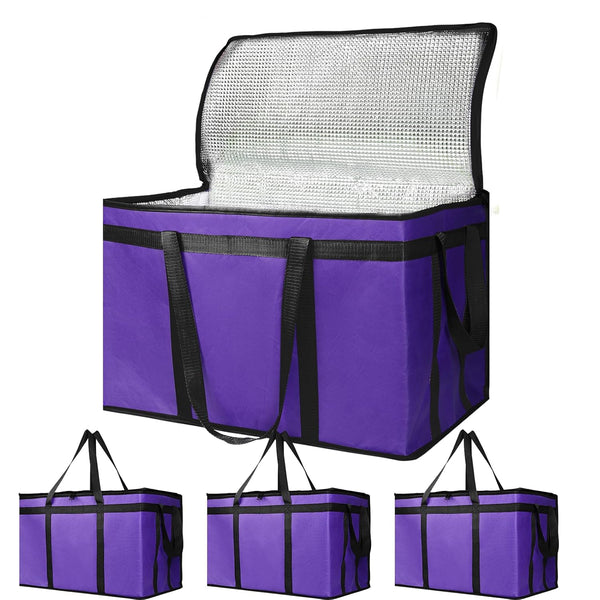 Bodaon 4-Pack Cooler Insulated Food Delivery Bag, Rideshare Delivery Bag, XXX-Large Thermal