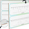 Dry Erase Number Line Whiteboard, Double-Sided Math Manipulatives 8.5 x 11 Inch Student Lapboard for Classroom &
