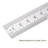 2pcs Stainless Steel Ruler, 15cm/6" Length x 1/36" Thick Measuring Tools for Woodworking Painting Craft