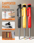 Nicpro 28 Pack Carpenter Pencil Set with Sharpener, Mechanical Pencils, 127PCS Refills, Heavy Duty Construction Pencils