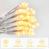 cshare 9.8ft 30 String Lights Outdoor Waterproof LED, Warm White Fairy Lights Battery Operated with Timer Clear Wire
