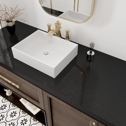 Glossy Black Contact Paper Peel and Stick Shiny Glitters Countertop Contact Paper Self Adhesive Removable Wallpaper for Cabinets 15.75" x 118" Waterproof Kitchen Table Tops Cover Paper by Wallercity