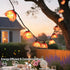 TWINKVILLA 10 Bulbs, Decorative String Lights Plug in with Flower Garland Fairy Lights Connectable Weatherproof Outdoor