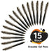 Erasable Gel Pens, 15 Pack Black Retractable Fine Point Pens, Make Mistakes Disappear, Black Inks for Writing