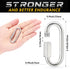 sprookber Stainless Steel Chain Quick Links - 304 Stainless Stee Chain Connector, Screw Carabiner, Chain Hooks, Set of 6 by sprookber