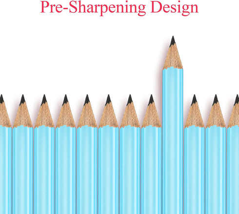 Outus 72 Pieces Golf Pencils, Half Pencils with Eraser for Baby Shower, Bridal Shower, Wedding, Golf, School Office