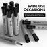 Yocfon Markers,128 Pack, Permanent Crown Whiteboard Markers With Chisel Tip, Waterproof Markers, Works On Plastic