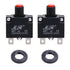 4 Amps Thermal Circuit Breakers, 125/250V AC 32V DC Push Button Manual Reset Overload Protector Circuit Breaker Switch 4A 5 Pack
