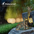 9.7" Solar Garden Decor - Mother Baby Giraffe Statue with Solar Lantern Resin Giraffe Figurine Outdoor Patio Yard Porch