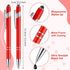 Zonon 38 Pieces Rubberized Ballpoint Pen with Stylus Tip - Stylish Metal Pen Capactive Styli Pen with Soft Rubberized