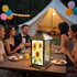 RAINFALLARING 1 Pack Solar Lights Outdoor Sunflowers Bouquet Watercolor Hand Painted Garden Hanging Solar Powered