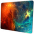 Galaxy Mouse Pad, Orange and Cyan Nebula Mouse Pads for Office Computer, Non-Slip Washable Small Mouse Mat 9.5 X 7.9