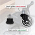 AXL Bell Glides Replacement Office Chair Caster Wheels, Set of 5 Pack, Low Profile