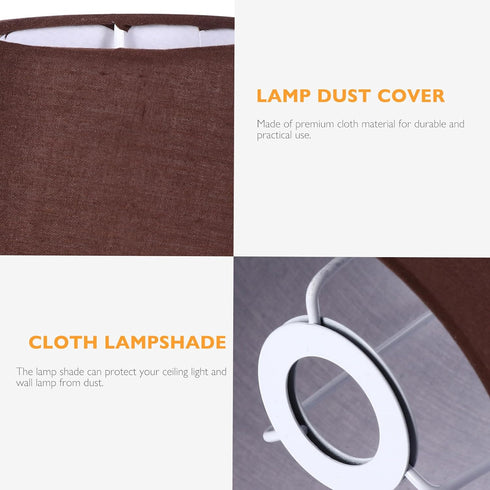 Cloth Lamp Shade Cover Fabric Lampshade Soft Diffused Glow Lamp Accessory for Wall Sconce Easy Installation Bracket
