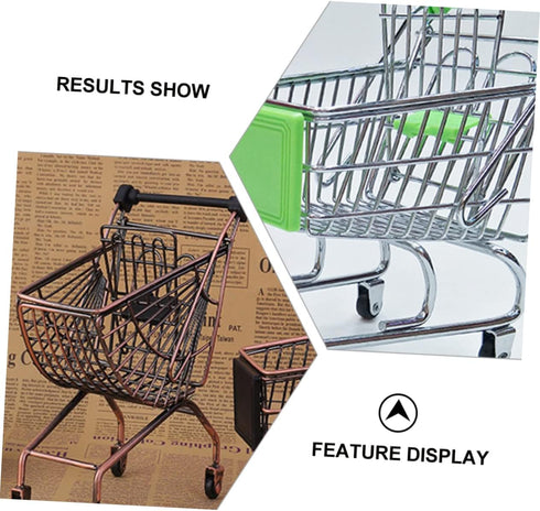 Rolling Wrought Iron Storage Cart - Versatile Kitchen & Party Use