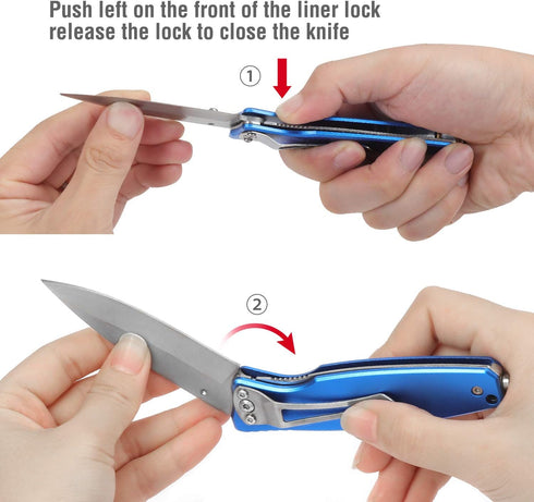 Mossy Oak Folding Pocket Knife, 7-inch Stainless Steel Drop Point Blade EDC Multi-Functional Tool