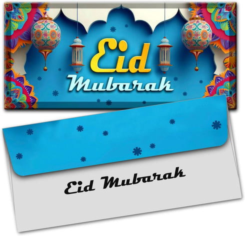 exciting Lives Eid Envelops set of 10 - Money Envelopes Eid Gifts Cards Holders