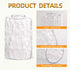 Hammered 1 Pack 1-5/8 Inch Fine Glass Lamp Shade Replacement Fitter Water Ripple Cylinder Design Cover for Pendant