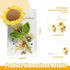 Birthday Card for Women Handmade Crochet Sunflower for Her Birthday Card for Women - with Knitted Flowers Cards