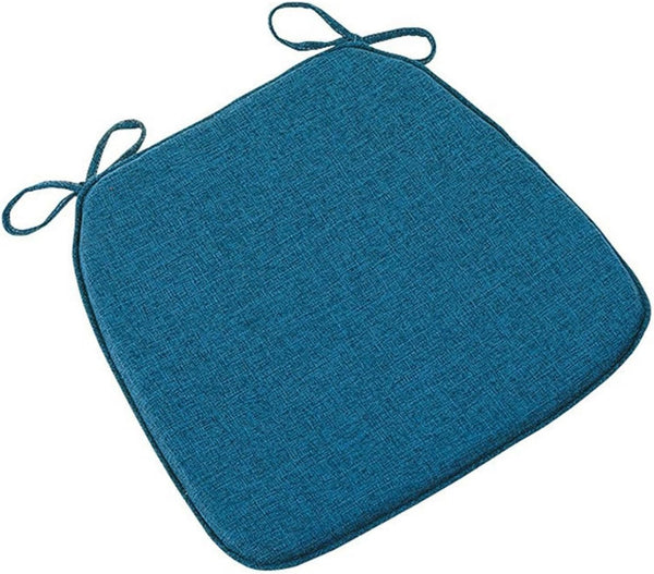 GWTYR Blue,1 Set,Chair Cushion with Ties, 45x42x3cm Seat Pads for Dining Chairs, Seat