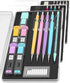 Mr. Pen Pastel Mechanical Pencil Set with Lead and Eraser Refills, 5 Sizes 0.3, 0.5, 0.7, 0.9, 2mm for Drawing and